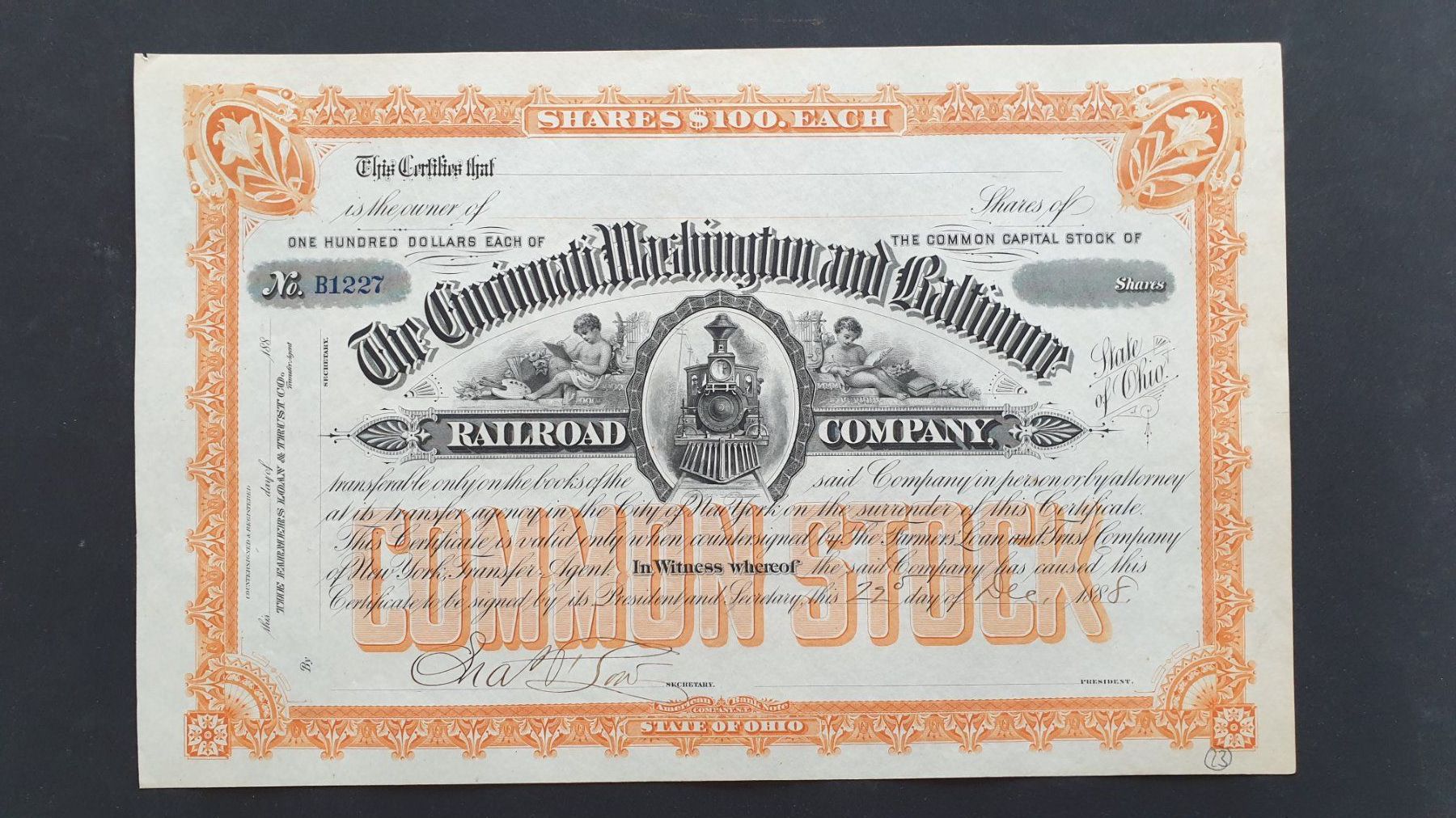 Documenti: Wertpapiere USA. Eisenbahn. – Usato da Goldach venduto da armando_r 4