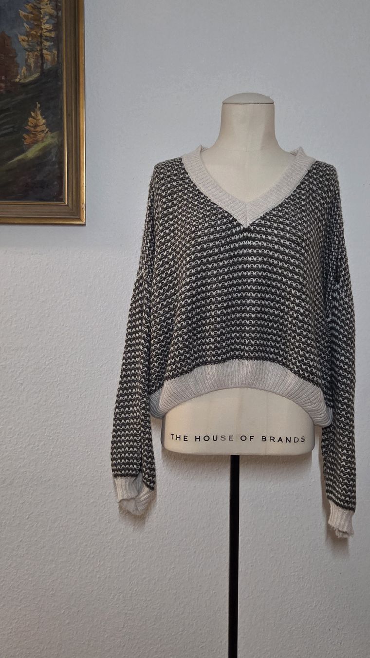 Maglioni & Felpe: 2x Strickpullover, grün & creme, Gr. S-M – Nuovo (secondo la descrizione) da Kreuzlingen venduto da MeinKleinesAtelier