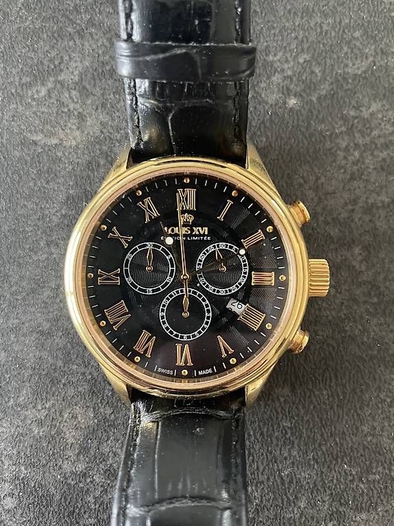 Orologi: Louis XVI Uhr / Schwarz - Gold – Usato da Kaiseraugst venduto da Davide_P