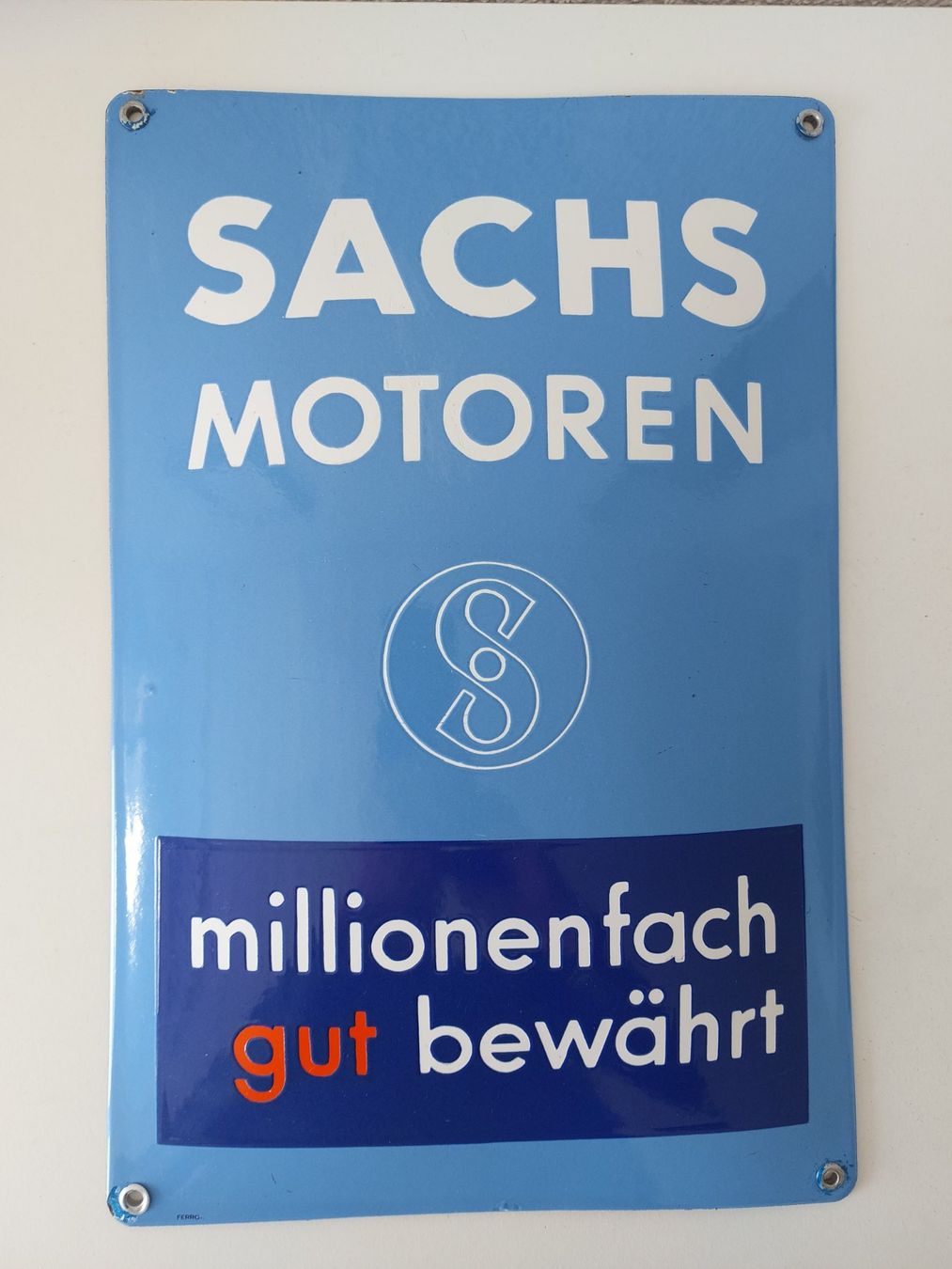 Sachs Ecriteaux: Emailschild Sachs Motoren plaque émaillée – D'occasion à Schenkon par TG10