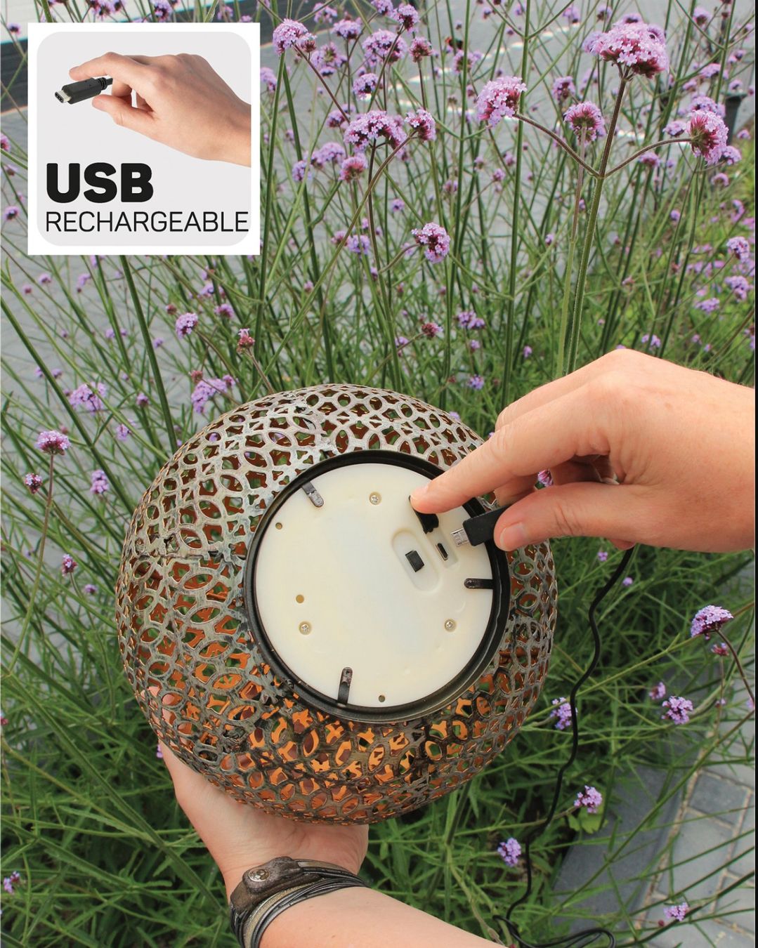 Laternen: Gartenlaterne 2 Stk. LED/USB – Neu und originalverpackt aus Ebmatingen von Puma_1 5