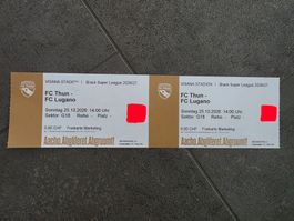 🔥 2× Fc Thun Tickets für den Match Fc Thun vs. Fc Lugano 🔥