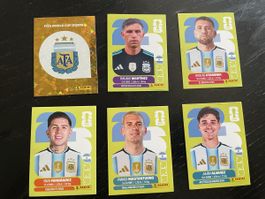 Panini World Cup 2026 - Lot 6 Stickers Argentine (avec Écuss