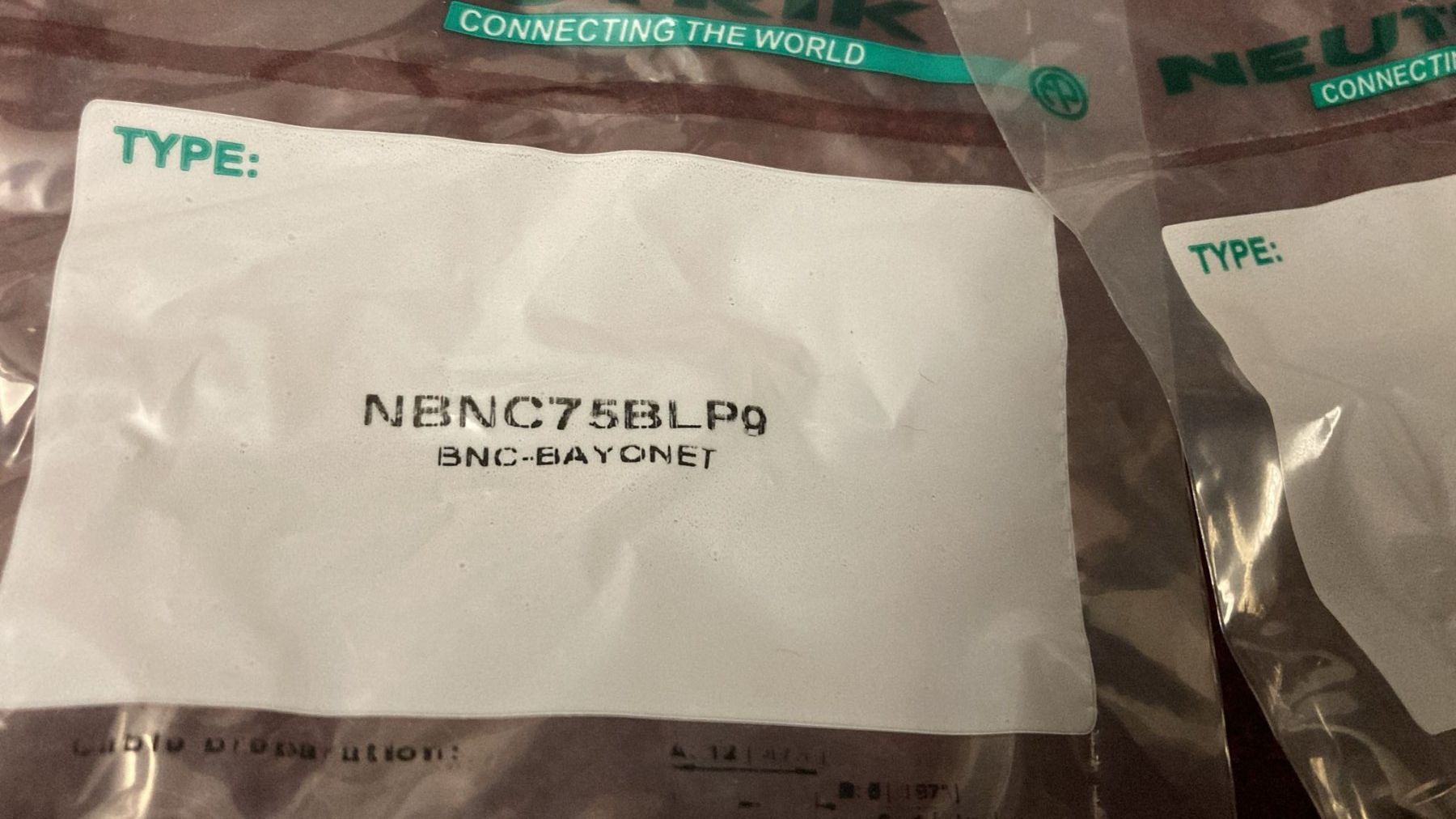 Neutrik Kabel: 11 Neutrik NBNC75BLP9 BNC-Stecker – Neu und originalverpackt aus Dietikon von Rima57 2