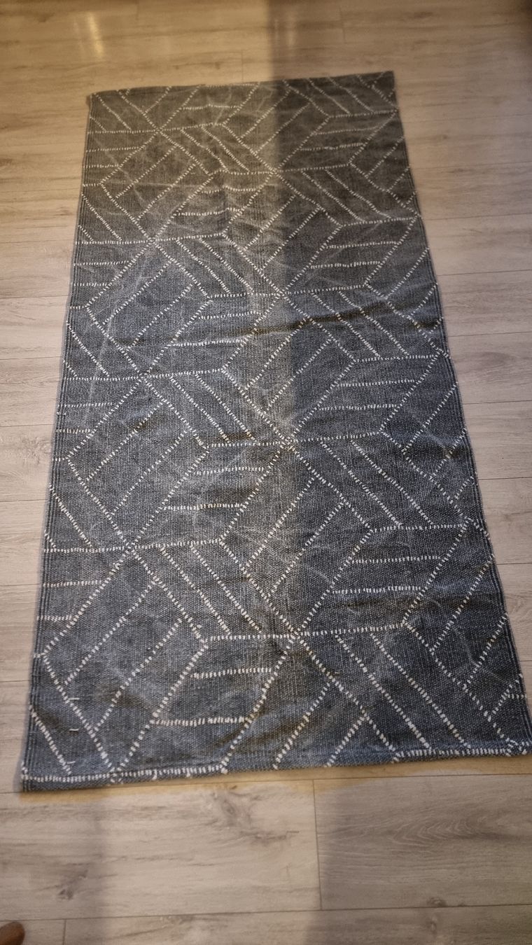 Tappeti: 2 × Teppich Grau/Weiss 90x200cm waschbar – Usato da Wigoltingen venduto da Zuckerfee84
