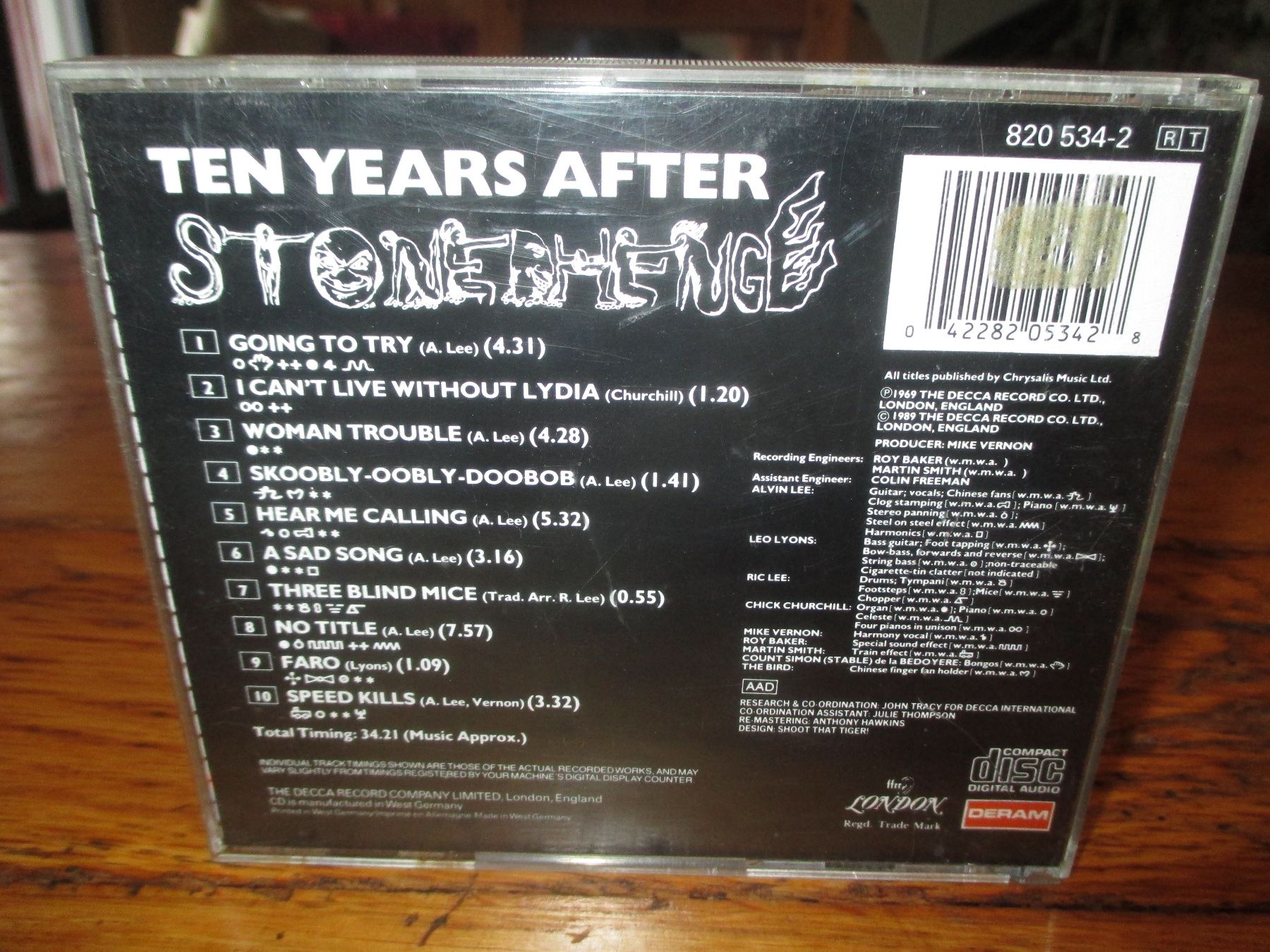 CD: TEN YEARS AFTER Stonehenge CD – Usato da Monthey venduto da blackcat45 1