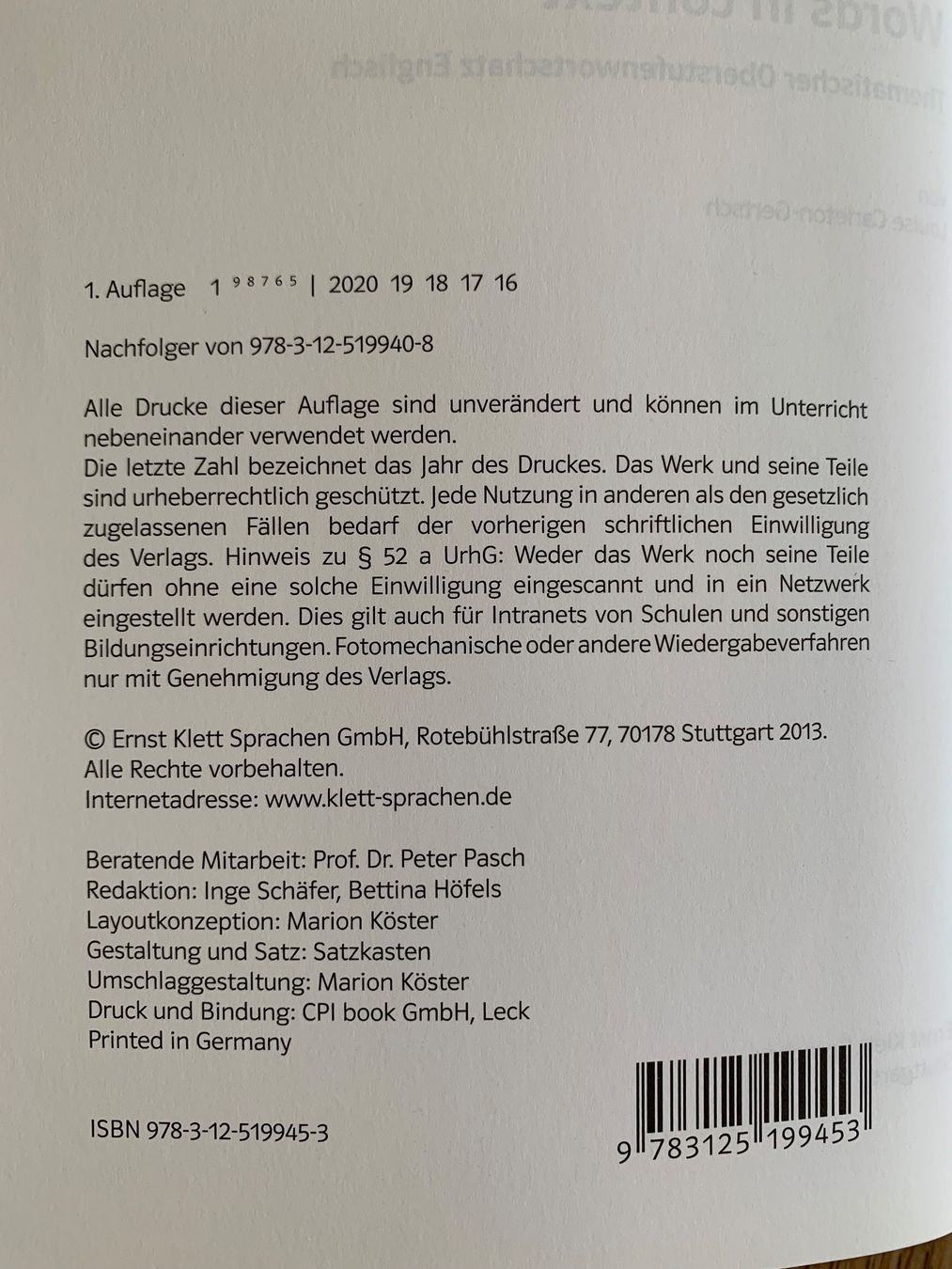 Libri: Words in context – Usato da Weiningen ZH venduto da Samsonite7 1