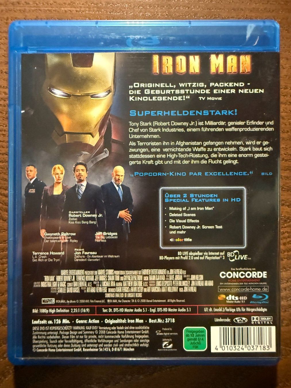 Tutti i DVDs: Iron Man – Usato da Zürich venduto da Blu-ray_ZH 1