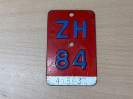 ZH84 Nummerschild CH