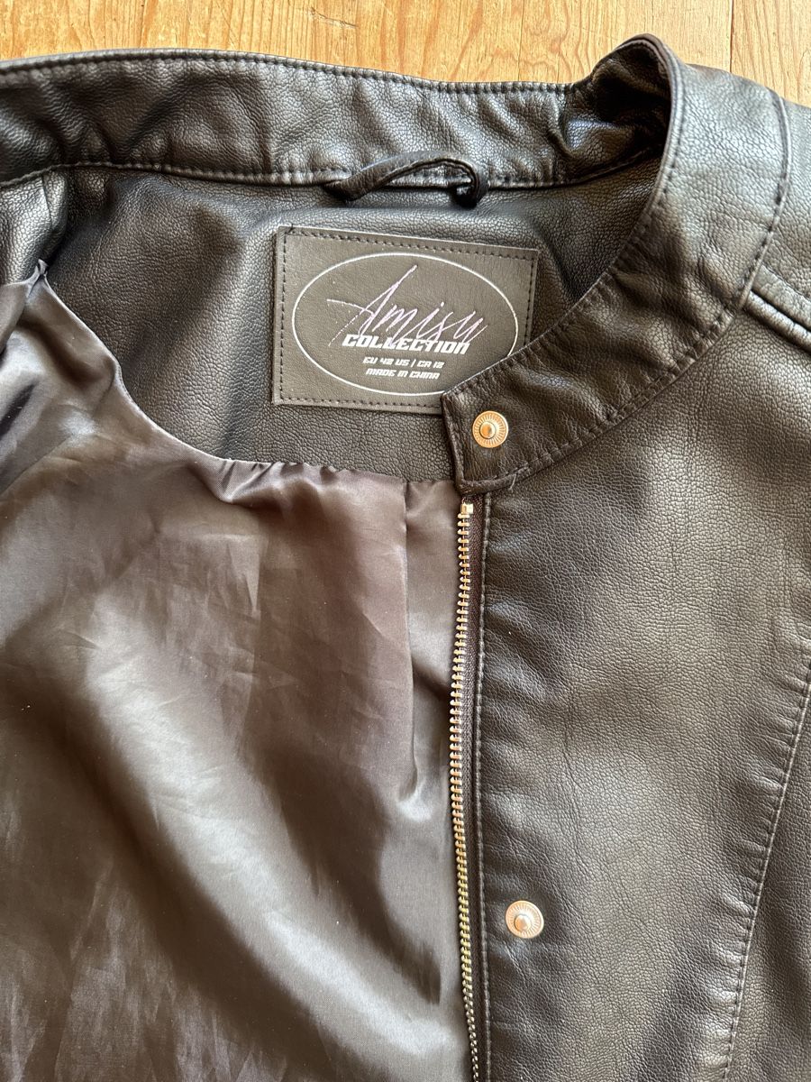 Giacche: Amisu Lederimitatjacke Gr. 42 schwarz – Nuovo e nell'imballaggio originale da Mauren venduto da ducducturi 3