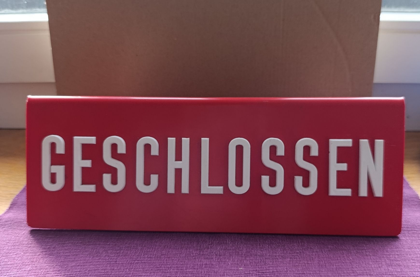 Ecriteaux: PTT-Postschalter Schild Geschlossen – D'occasion à Elfingen par Bimbo