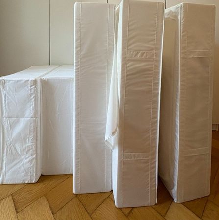IKEA Kissen- und Bettlakentasche, 5 Stück, 3 gross, 2 klein