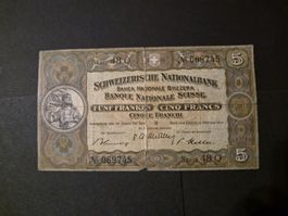 Suisse 1951 5 francs P11