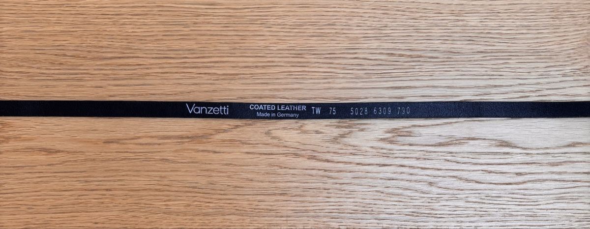 Cinture: Vanzetti black coated leather, size 75 – Nuovo (secondo la descrizione) da Kilchberg ZH venduto da ben_pc68 8