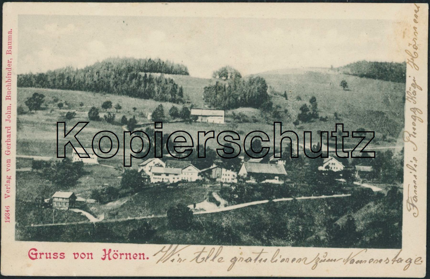 Cartoline postali: ZH Hörnen - Bauma – Usato da Schindellegi venduto da leecollect