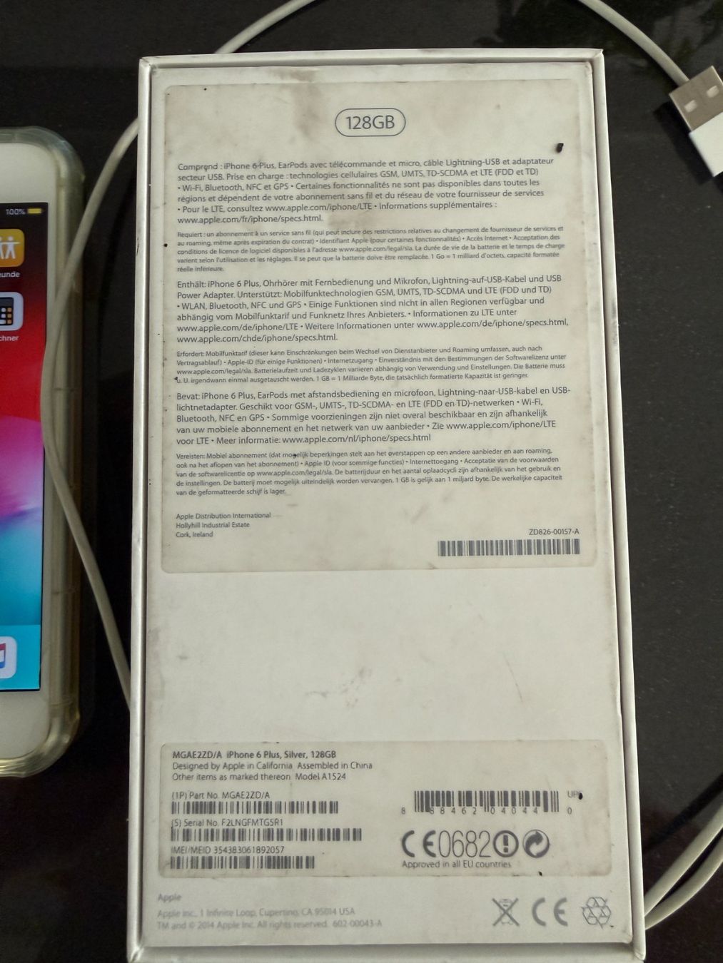 Apple Handys / Smartphones: Apple iPhone 6 Plus weiss, mit Verpackung und Ladekabel – Gebraucht aus Unterengstringen von Tnovus 5