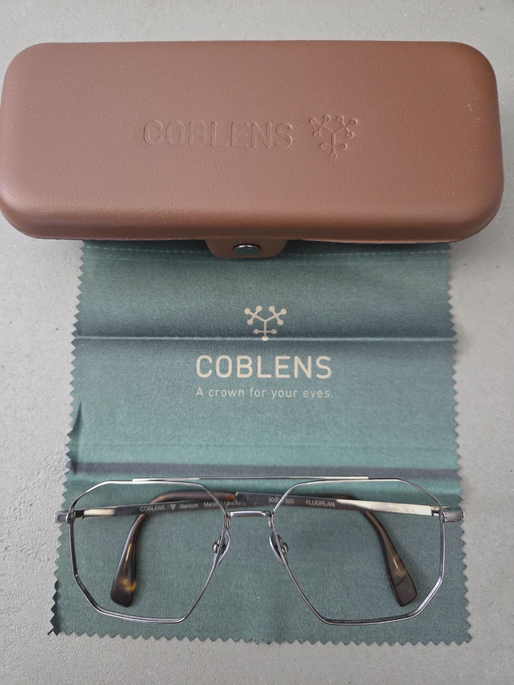 Occhiali & Lenti: COBLENS Flugplan Brille Titan guter Zustand – Usato da Zürich venduto da yubr 1