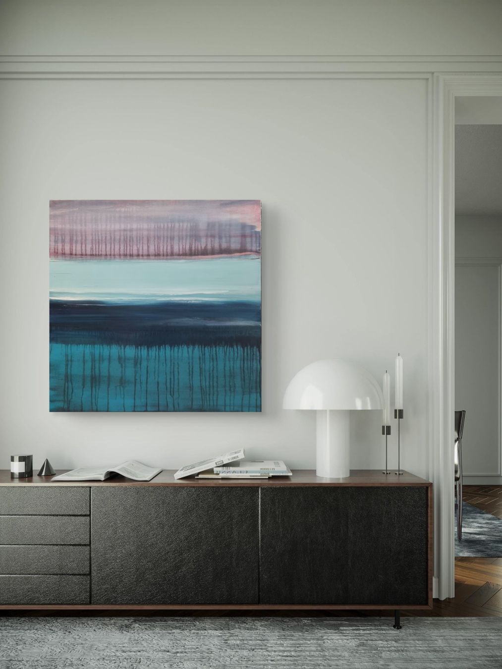 Tableaux: Originales abstraktes Bild 80x80x3cm – Neuf (Voir description) à Urdorf par Contra8