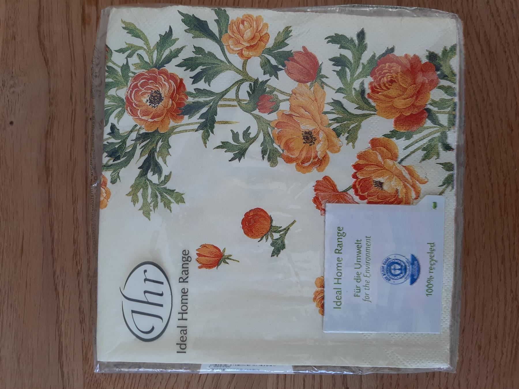 Tovaglioli: Servietten Ideal Home Range Blumenmuster – Nuovo e nell'imballaggio originale da Affoltern am Albis venduto da Sabinezc