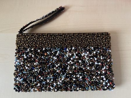 Perlen-Clutch, Abendtäschli, festlich, neuwertig