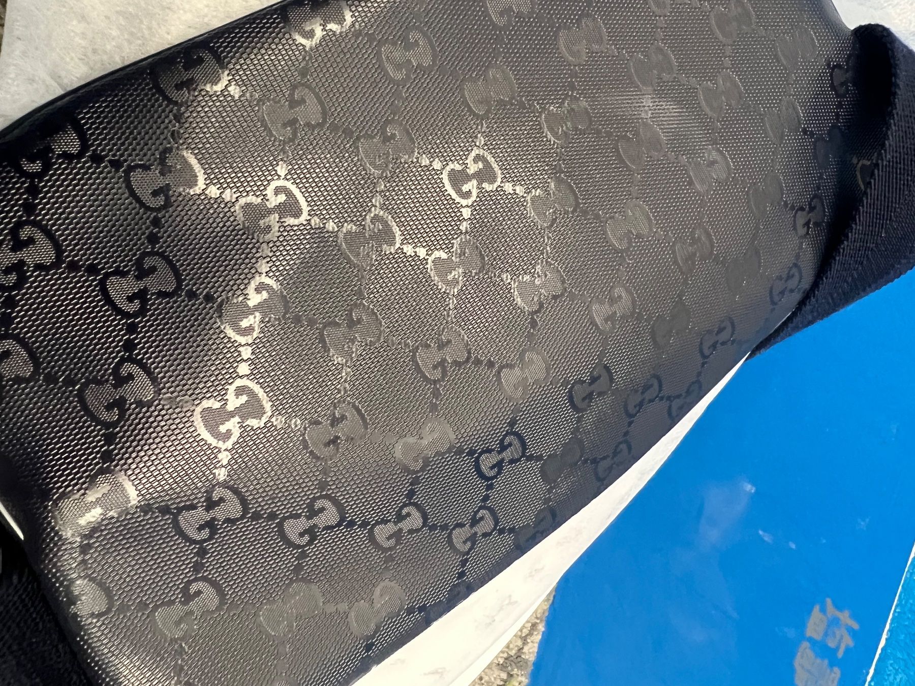 Gucci Borse: Gucci Belt Bag oder Bumbag - Blue Monogram / TOP – Usato da Derendingen venduto da MDPshopandmore 4