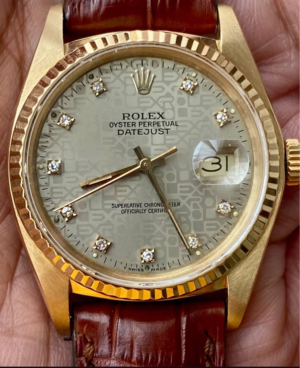 Rolex Uhren: Rolex Datejust 16018 or 18k diamonds – Gebraucht aus Neuchatel von mar_9blm 6