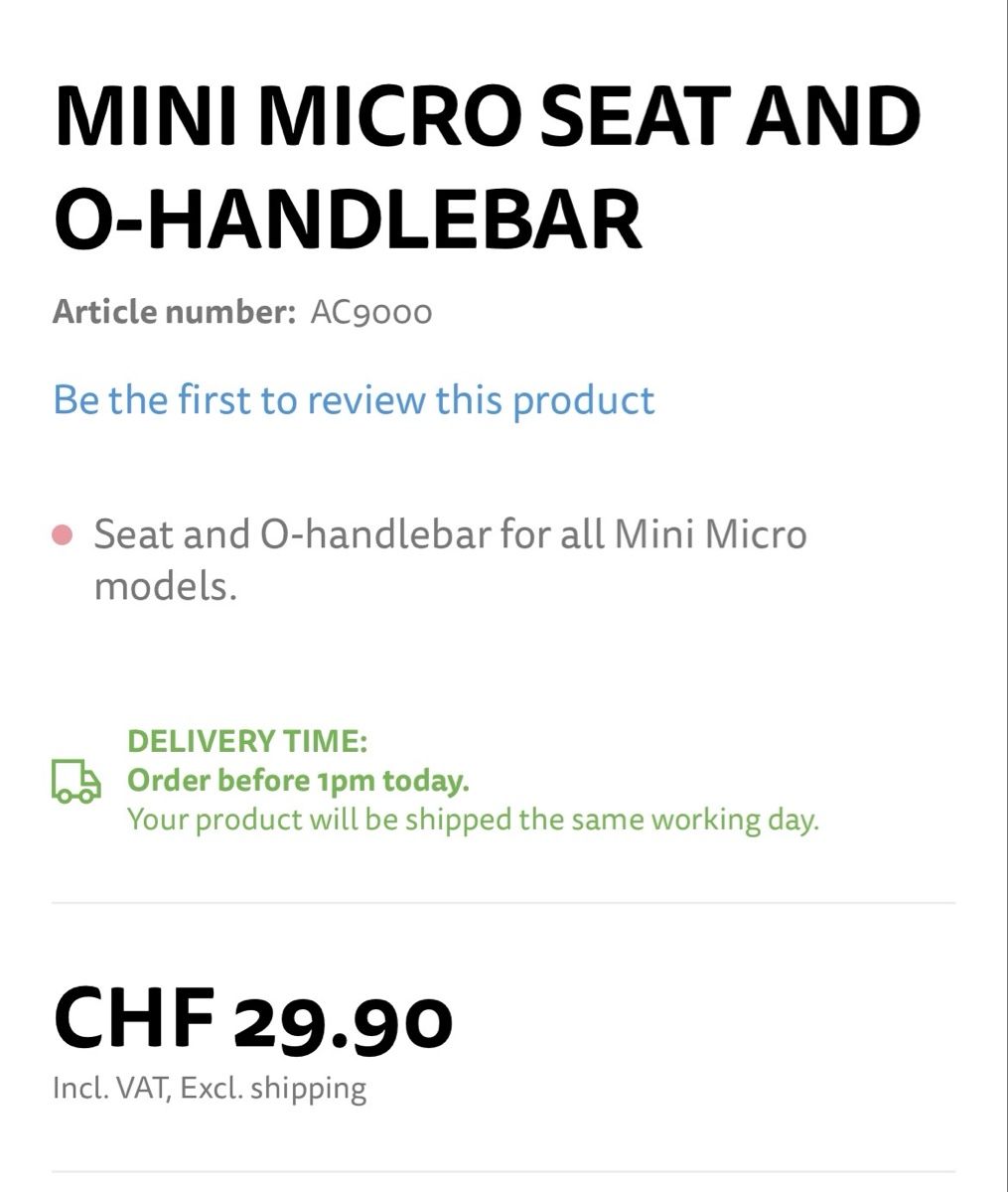 Micro Kickboard: Micro Mini Scooter Sitz mit O-Lenker | guter Zustand – Usato da Zürich venduto da samira12382 3
