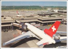 Swissair // Flugzeug // Zürich Kloten Flughafen SBB