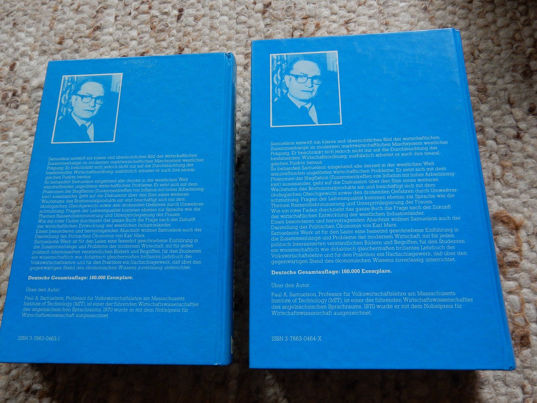Bücher: Volkswirtschaftslehre 1 + 2 Paul A. Samuelson Studium – Gebraucht aus Jona von JOberg_25 7