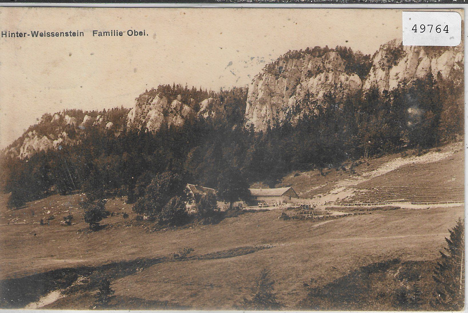 Cartoline postali: Hinter-Weissenstein - Familie Obei – Usato da Ettingen venduto da Kartenplanet