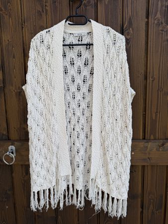 Boho Cardigan mit kurzen Ärmeln Gr. S