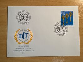 BIT Ersttagsbrief 1994 Genf Schlüssel 🔑 Briefmarke Schwe...