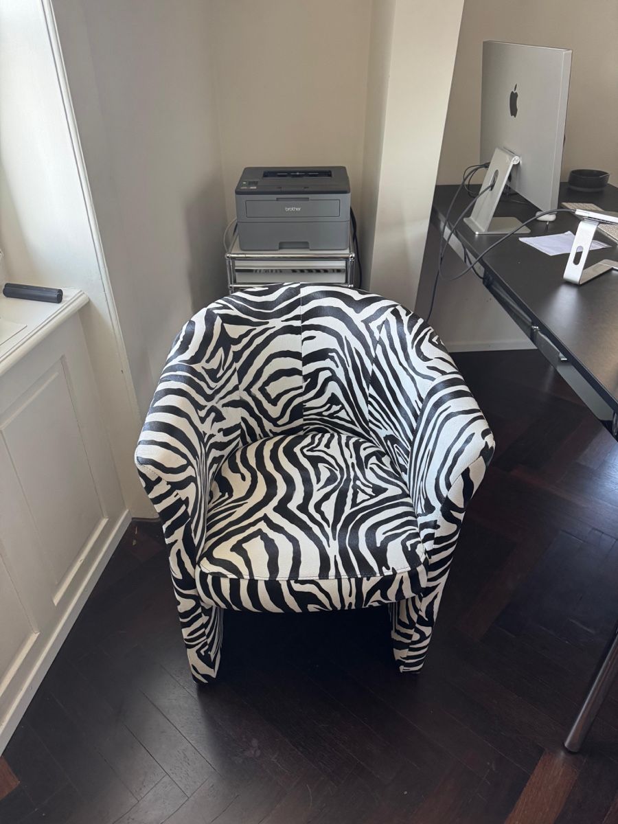 Fauteuils: Vintage Zebra Sessel Kunstleder – D'occasion à Nidau par kingmigae