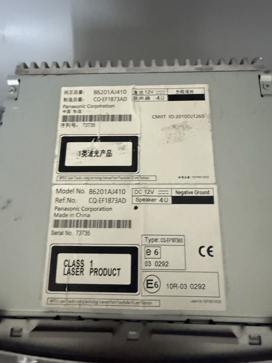 Radio: Subaru autoradio – Usato da Embrach venduto da Tom1717 4
