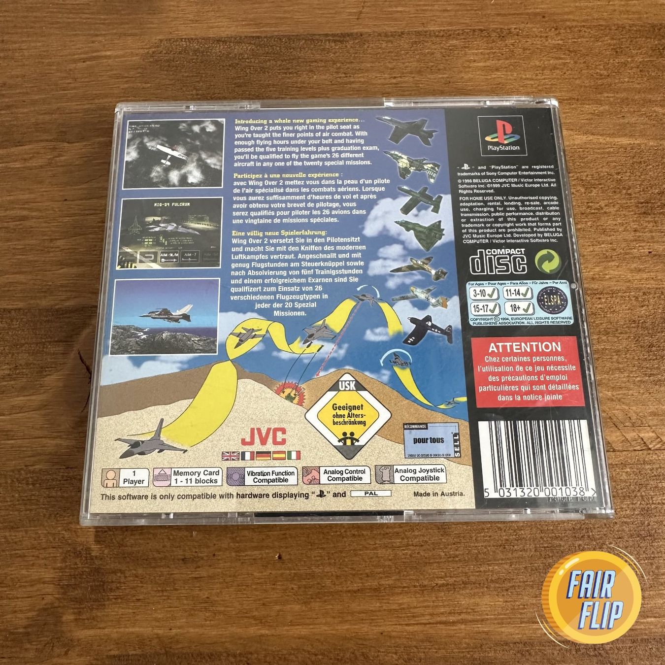 Spiele: Wing Over 2 PS1 – Gebraucht aus Luzern von fairflip 2