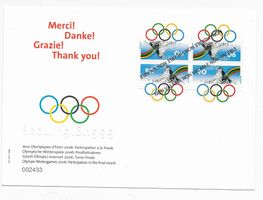 Karte  mit Werbung für Sion 2006