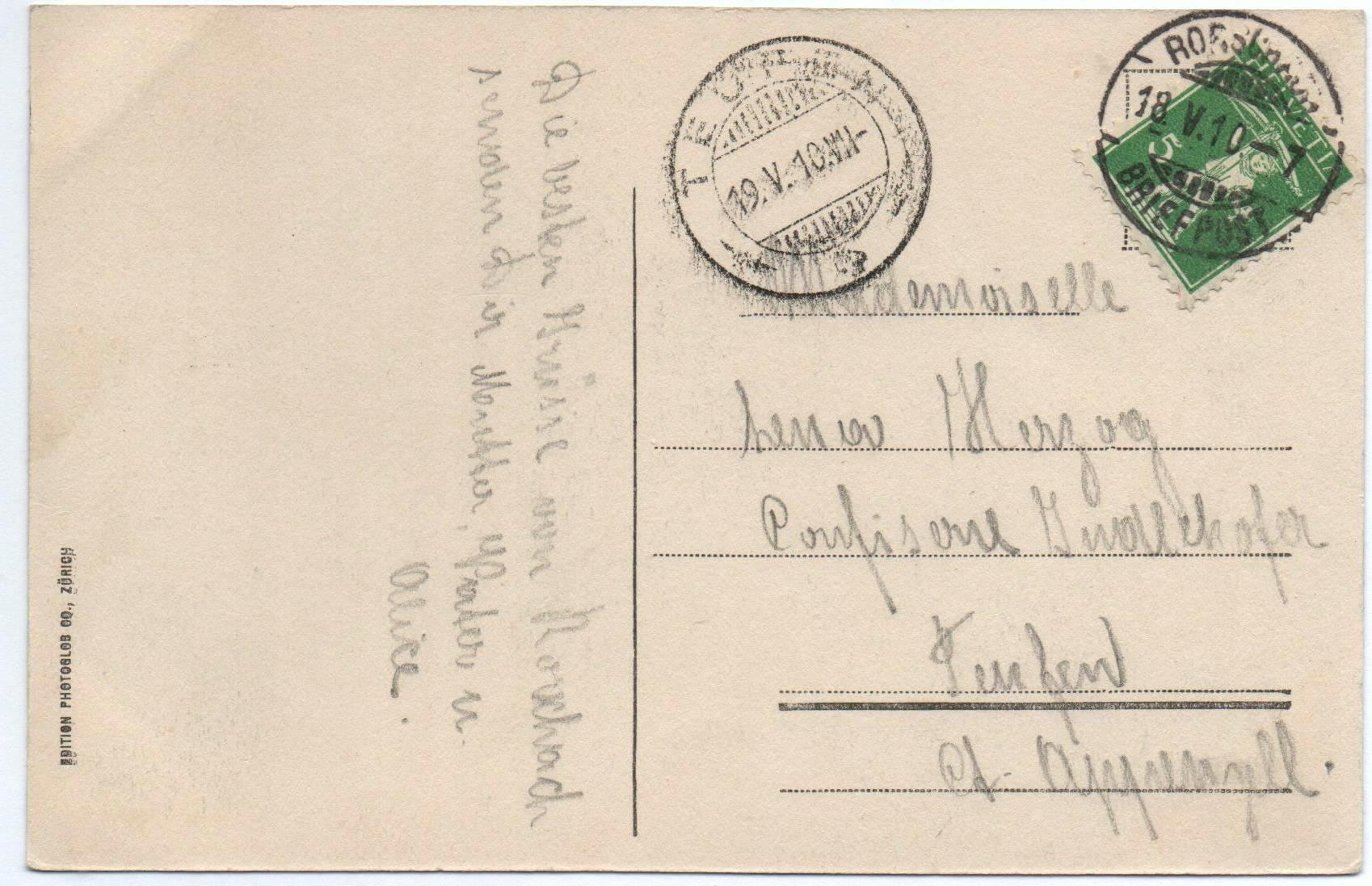 Cartoline postali: RORSCHACH Bahnhof mit Bahn, Dampflok – Usato da Jona venduto da philajona 1
