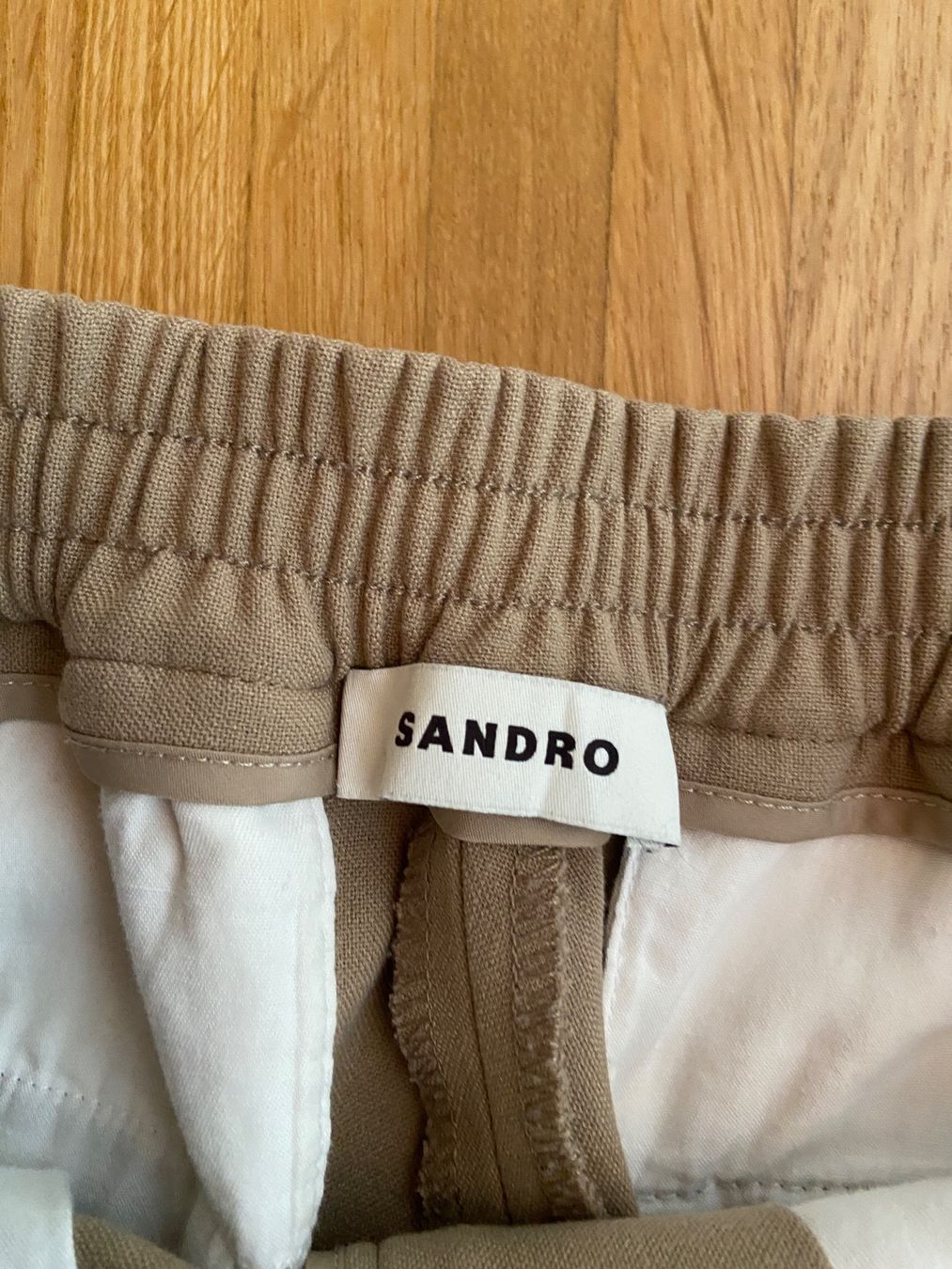 Sandro Pantaloni: SANDRO Men's Jersey Trousers Pants Beige Stretch – Usato da Münchenstein venduto da B771 6