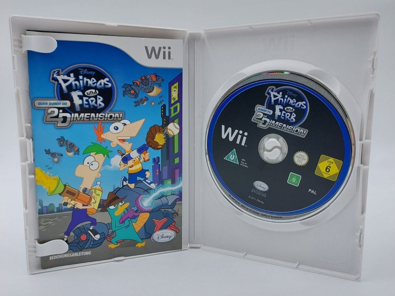 Giochi: Phineas und Ferb, Quer durch 2 Dimension, Nintendo Wii – Usato da Wil SG venduto da Donaldus 2