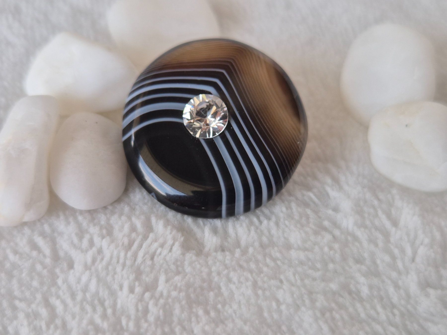 Swarovski Spille & Fermagli: Magnetbrosche Schalhalter Edelstein Swarovski  neu – Nuovo e nell'imballaggio originale da Dielsdorf venduto da kumsch