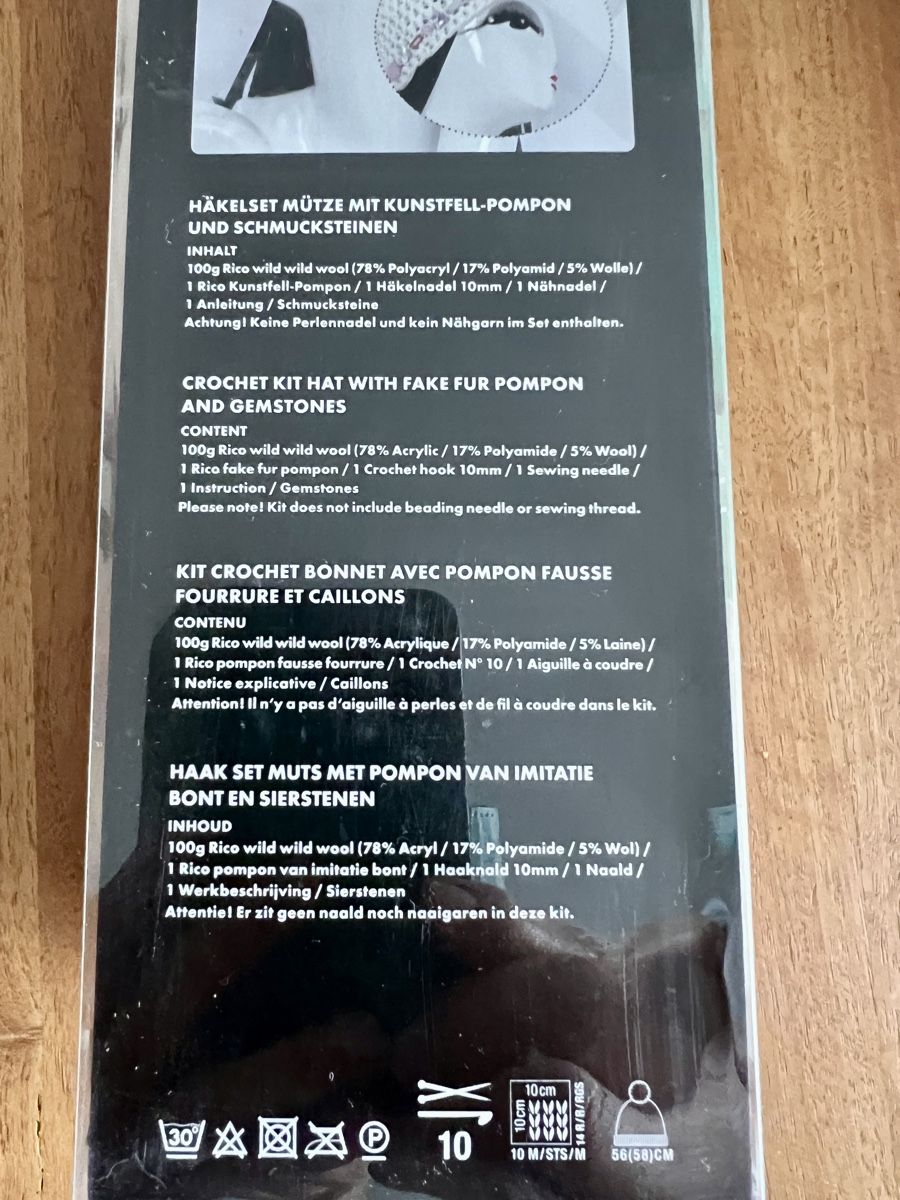 Kit bricolage: Häkel-Set Mütze / Kappe – Nuovo e nell'imballaggio originale da Ennetbürgen venduto da seventy01 2