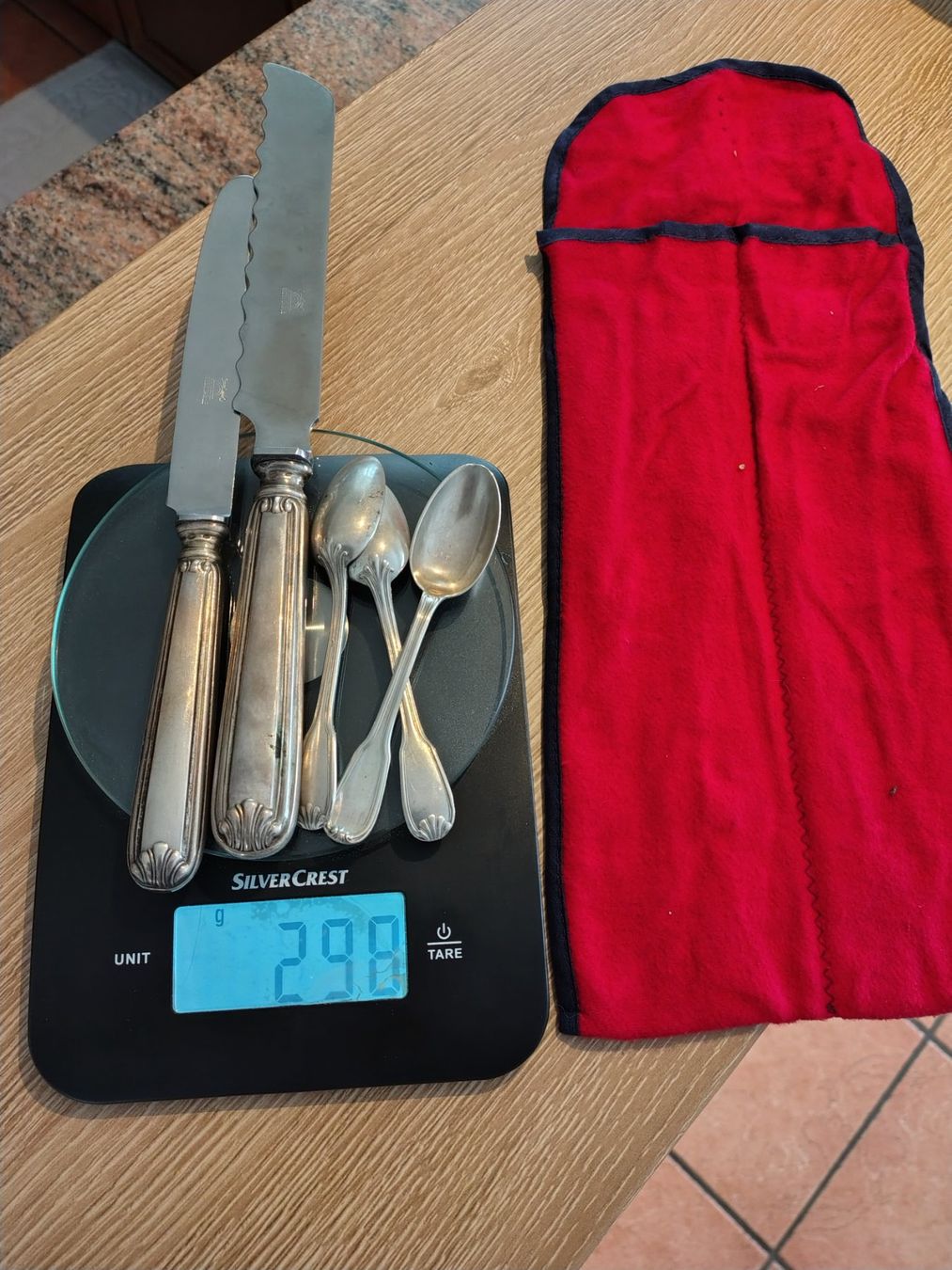 Bestecksets: Set posate argento 800 usate, coltelli e cucchiaini – Gebraucht aus Vairano von mir_rtt2