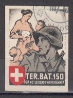 Territorial-Truppen Wi 258 ungezähnt gestempelt