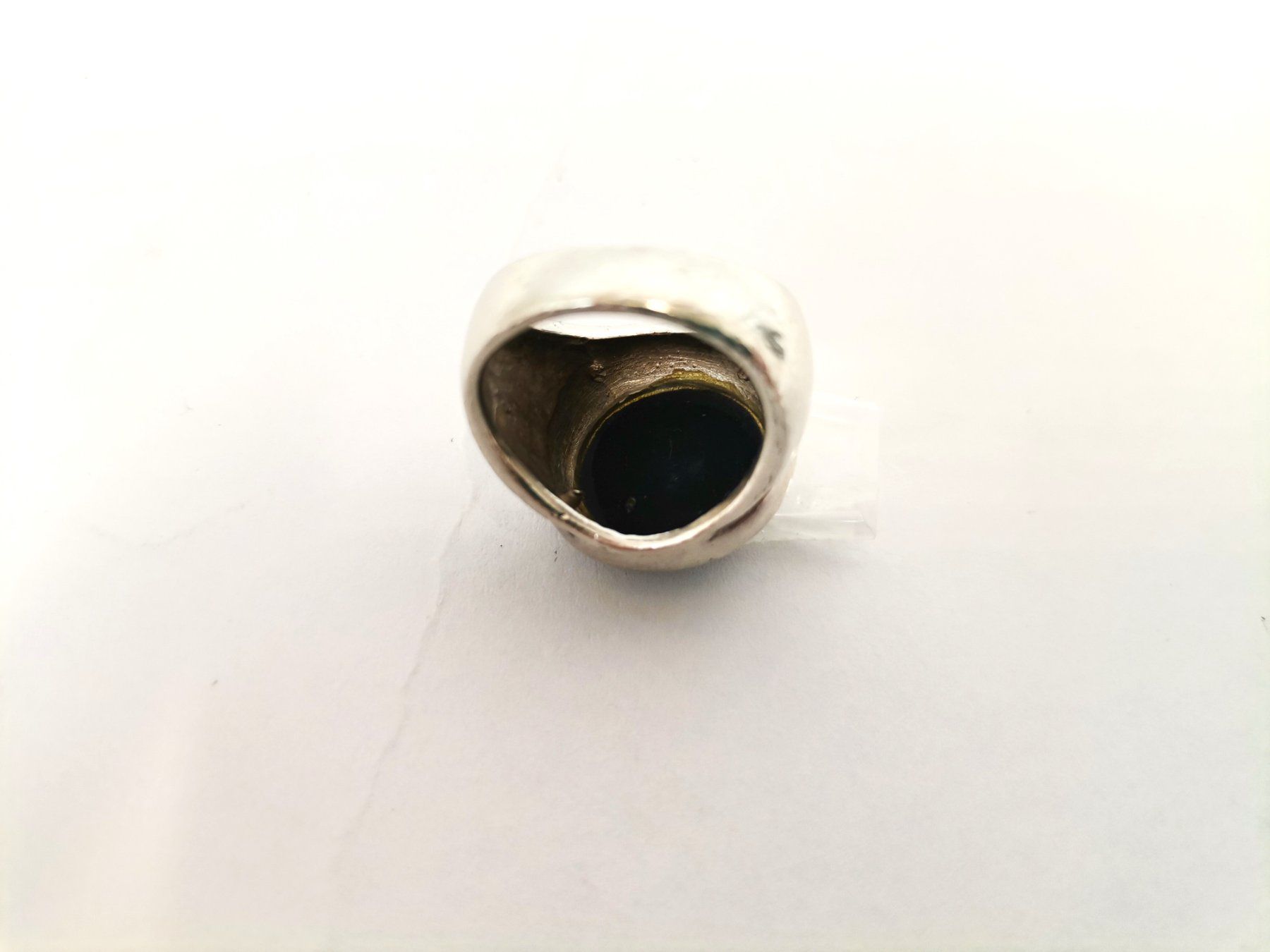 Anelli: Silberring mit Onyx Stein – Usato da Schaffhausen venduto da Restwert_SH 5