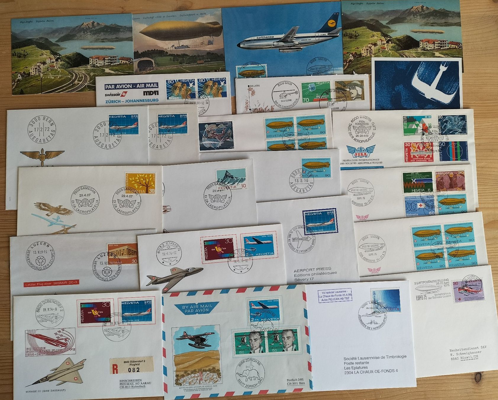 Alle Briefmarken: R1631  /  54 plis d'aviations divers – Gebraucht aus Ste-Croix von MONT-TAGNAC 2