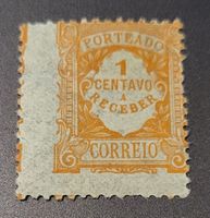 Portugal abart dezentriert , 1922 briefmarke