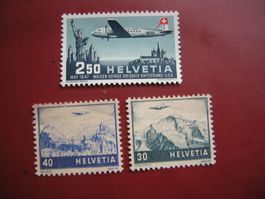 1947 SONDERFLUG + 1948 FARBÄNDERUNG