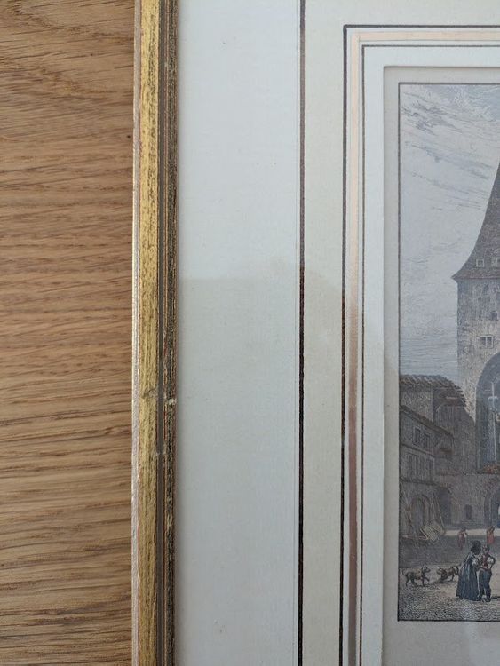 Incisioni: Stahlstich vom Tour du Grand Saint-Christophe à Berne – Usato da Schliern b. Köniz venduto da morphy55 4