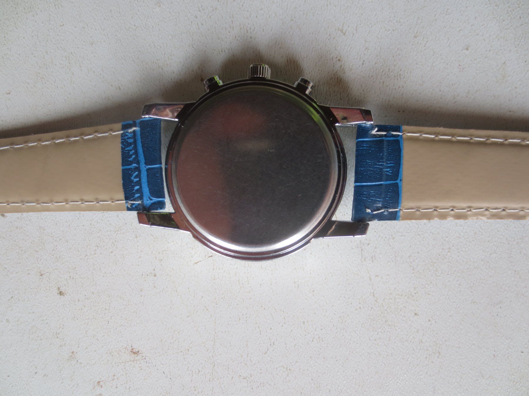 Uhren: Herrenuhr Silber mit blauem Zifferblatt – Neu und originalverpackt aus Weier im Emmental von waefler03 2