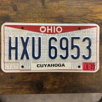 🇺🇸 U.S. Autoschild - Ohio HXU 6953 - ORIGINAL